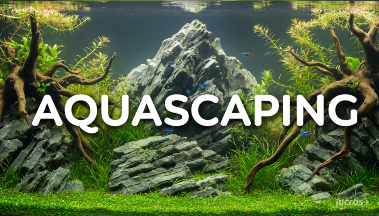 Diseño de paisaje acuático (Aquascaping) con rocas y plantas naturales - Portada Blog Incros
